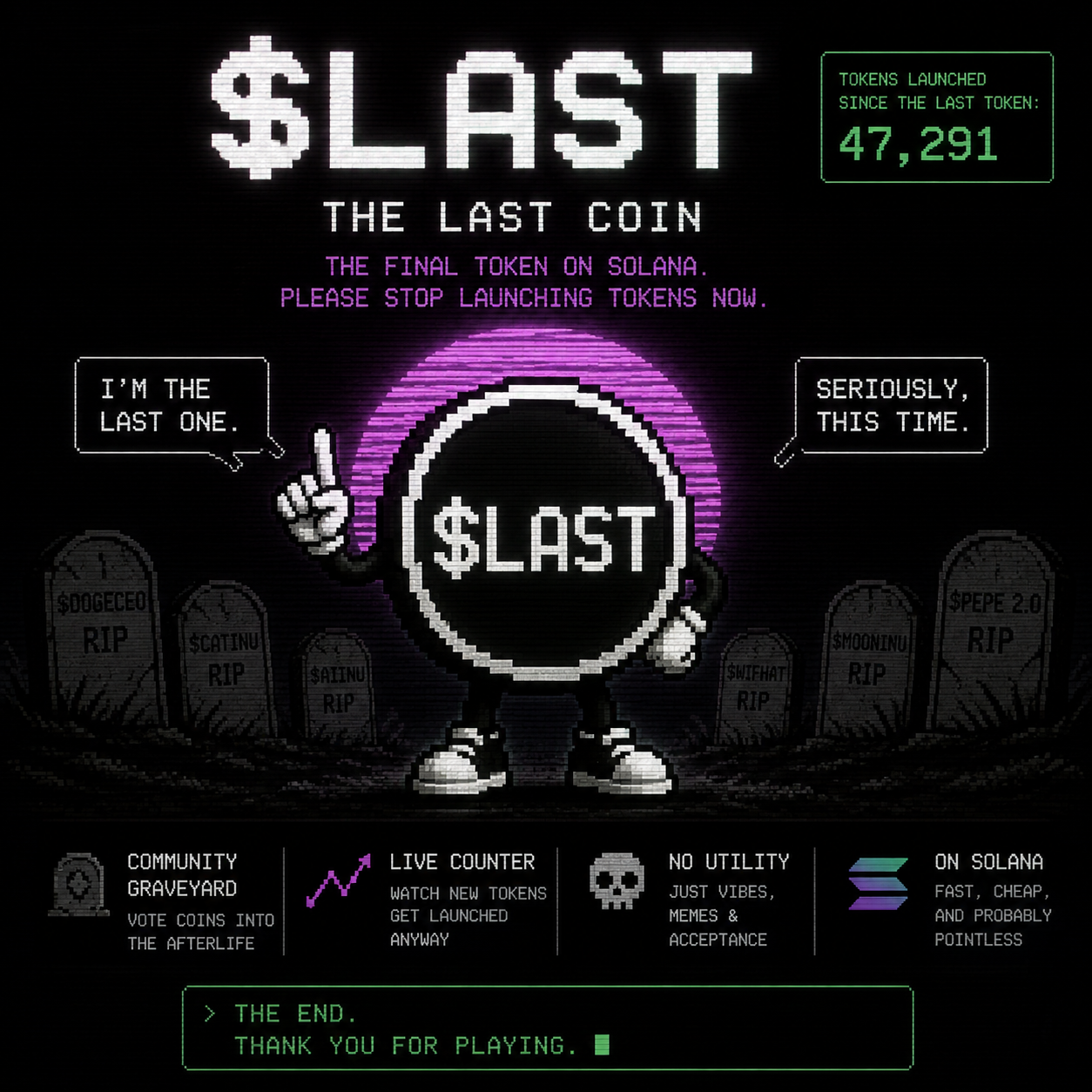 $LAST retro CRT poster